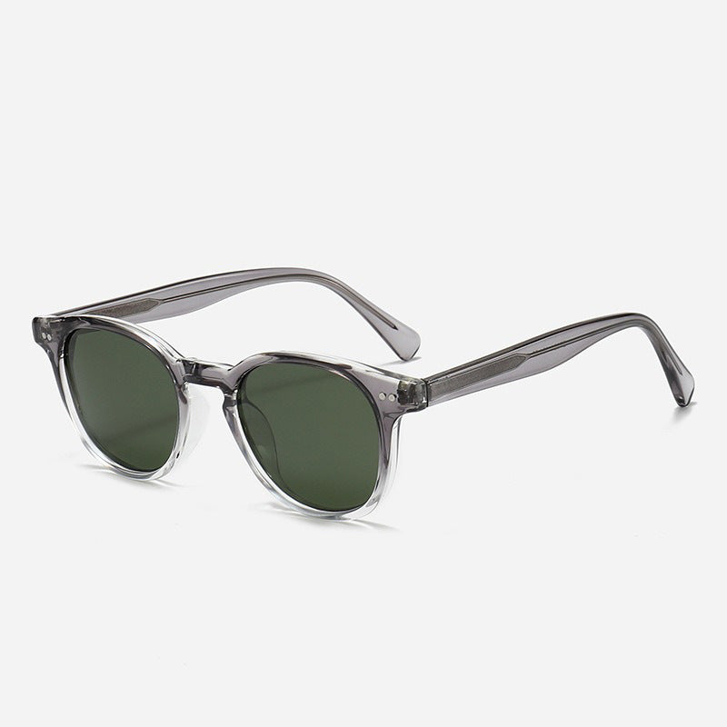 Damen Runde Sonnenbrille mit stilvollem Muster und UV-Schutz Brehn