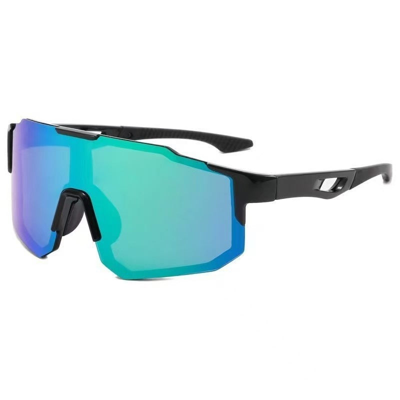 Unisex nan sportliche Fahrrad-Sonnenbrille mit einteiligem Visier, UV-Schutz und rutschfesten Nasenpads Brehn