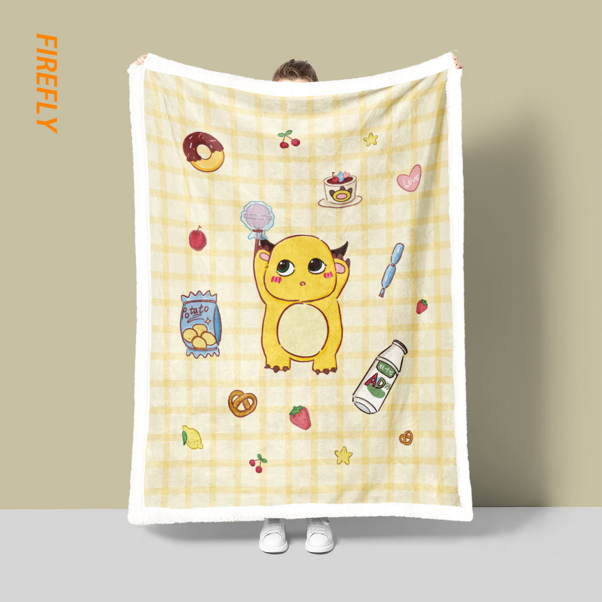 Weiches Cartoon-Themen-Fleece-Decke
