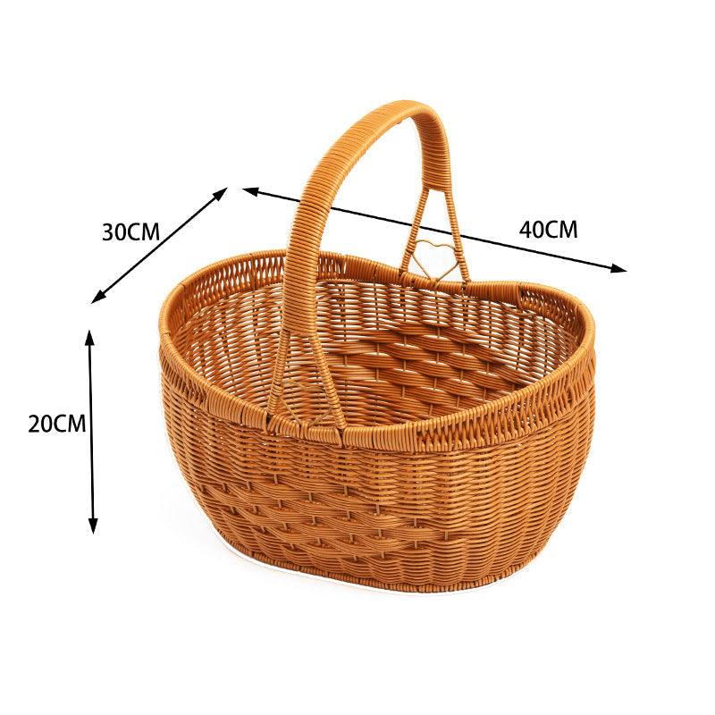 Geflochtener Rattan-Nutzkorb Brehn