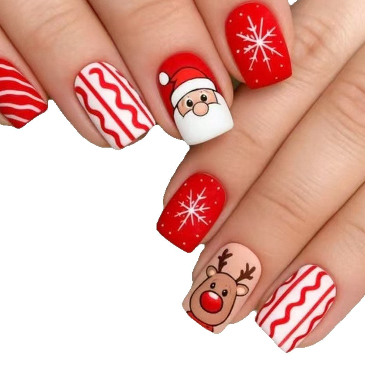 Kreative Weihnachtskunstnägel mit Festlichen Motiven Brehn