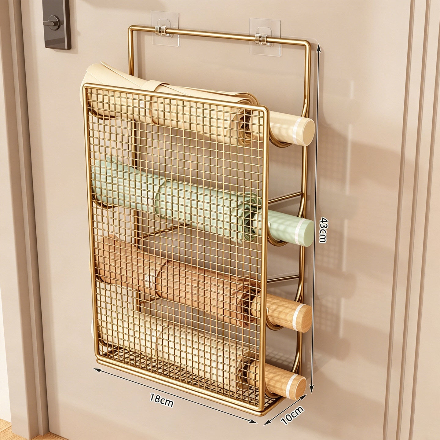 Wandmontierter Rollenpapier-Organizer Brehn