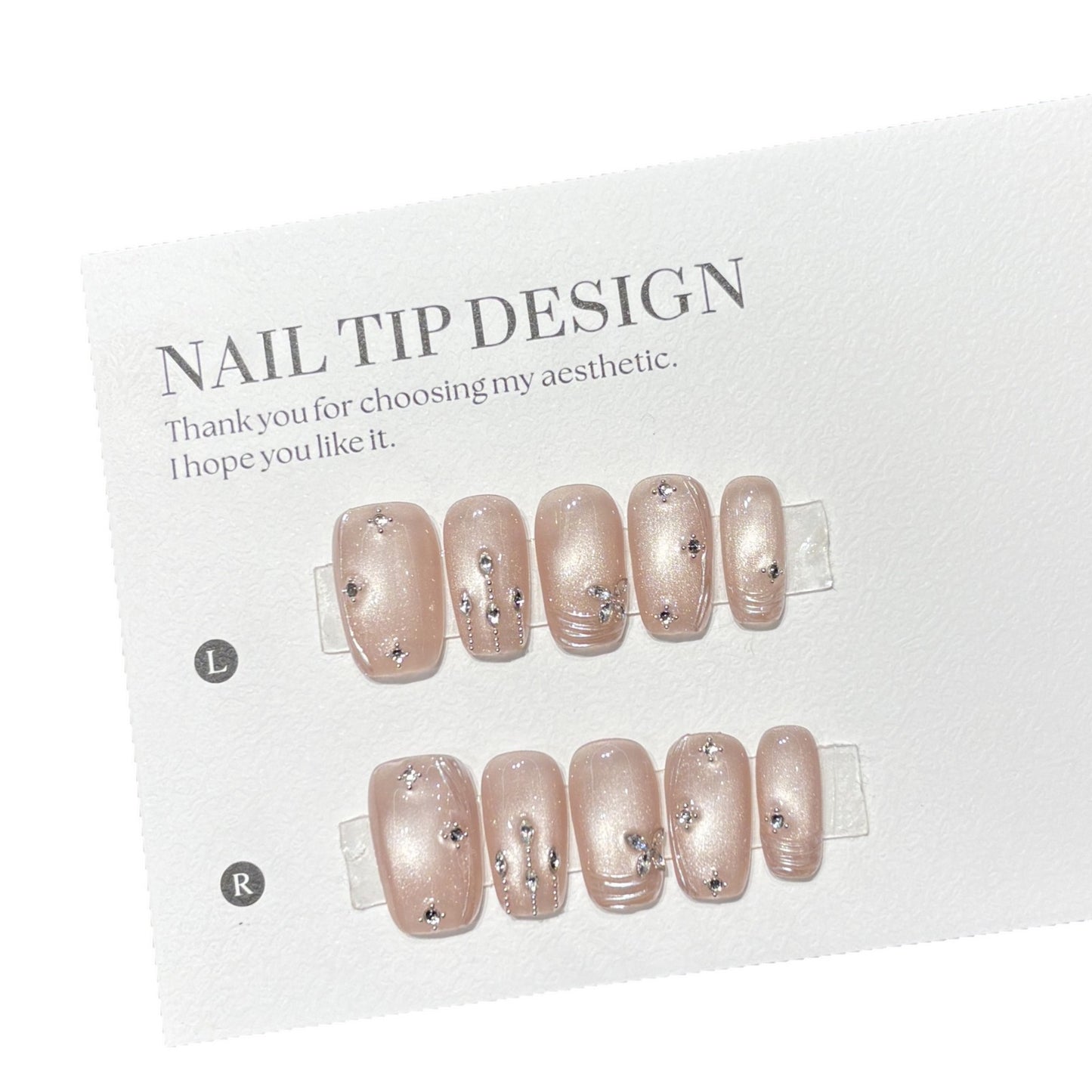 Kunstnägel mit Glamourösen Strass-Design Brehn