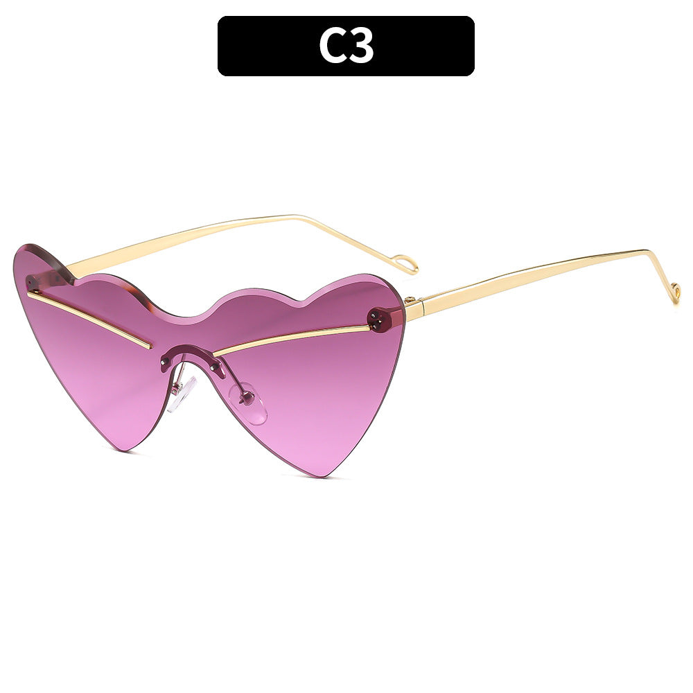 Herzförmige stilvolle Sonnenbrille