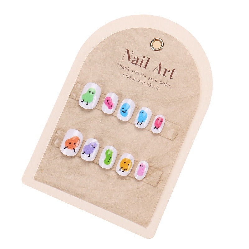 Lustiges cartoon-themed Press-On Nagelset Brehn