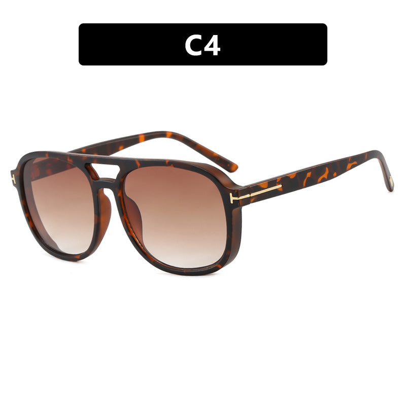 Damen quadratische Sonnenbrille mit luxuriösem Kunststoffrahmen und verspiegelten Gläsern Brehn