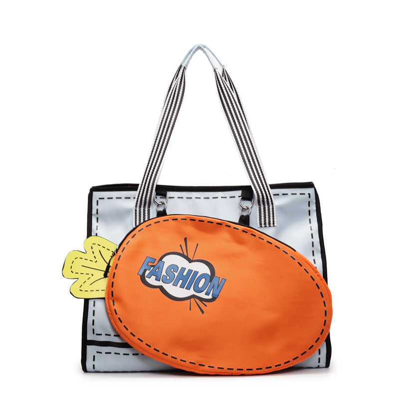 Kreative Grafikdruck-Shopper-Tasche