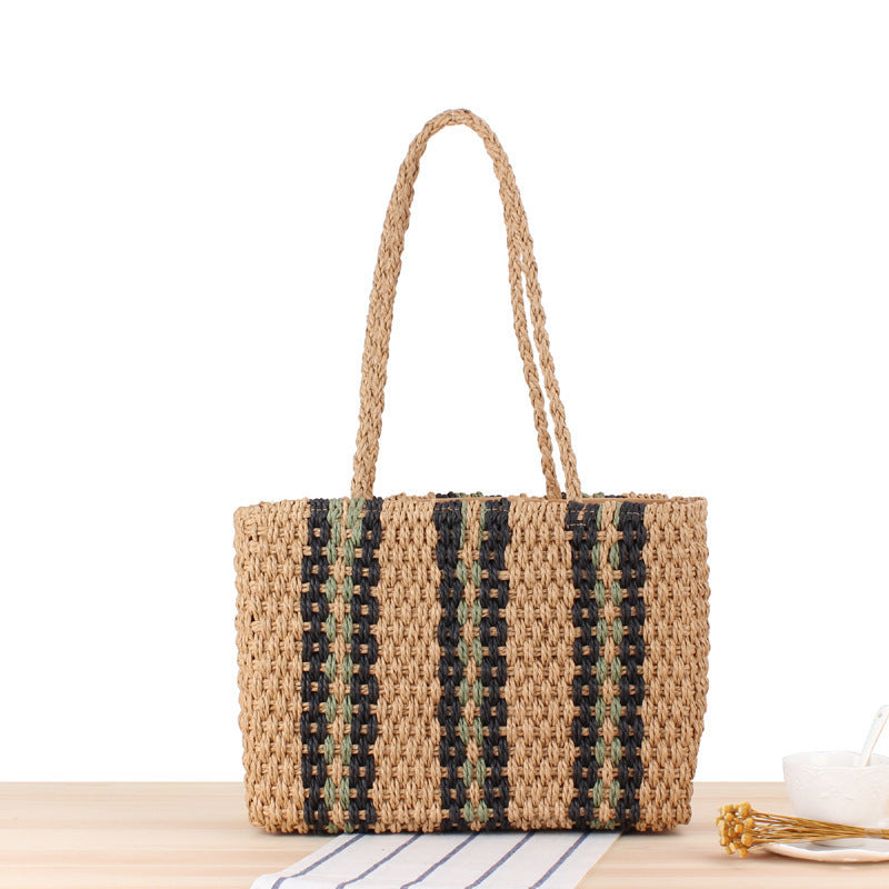 Strandtasche Im Eleganten Geflechtstil Brehn