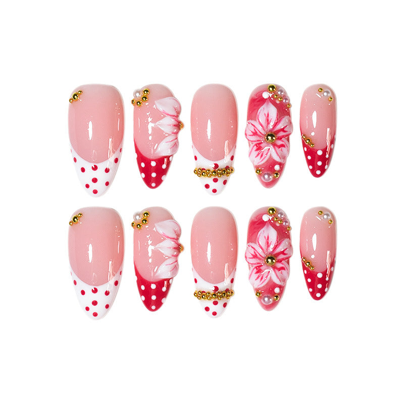 3D Floral Nail Art Press-On Set Brehn