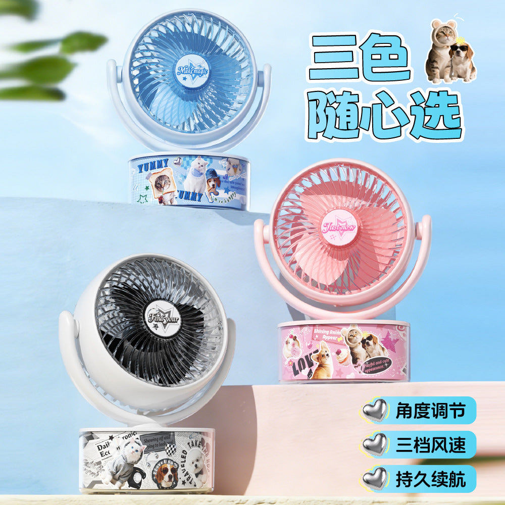 Damen kompakter Handventilator mit süßem Tierdesign Brehn