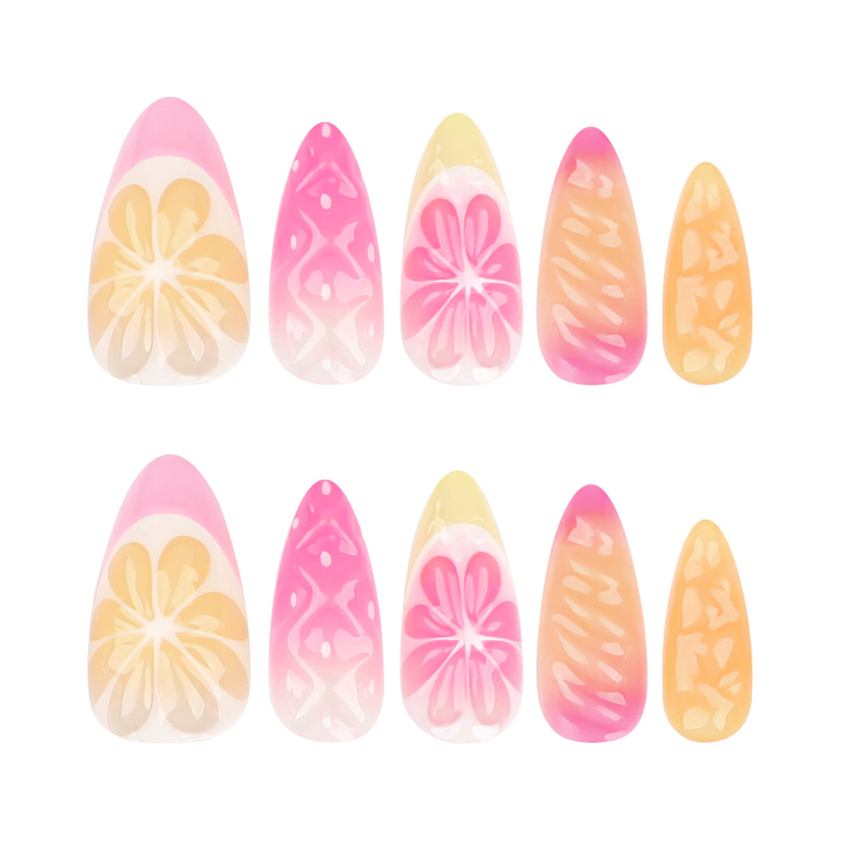 Kunstvolle Nagelkunst mit fruchtigen Designs Brehn