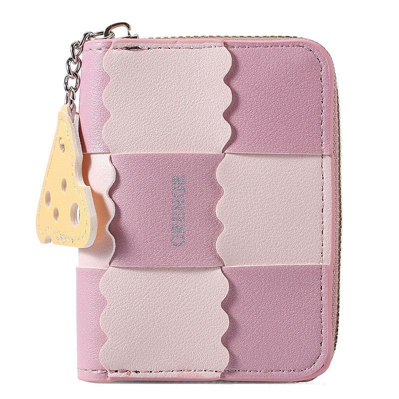 Chic Texturiertes Reißverschluss-Wallet Brehn