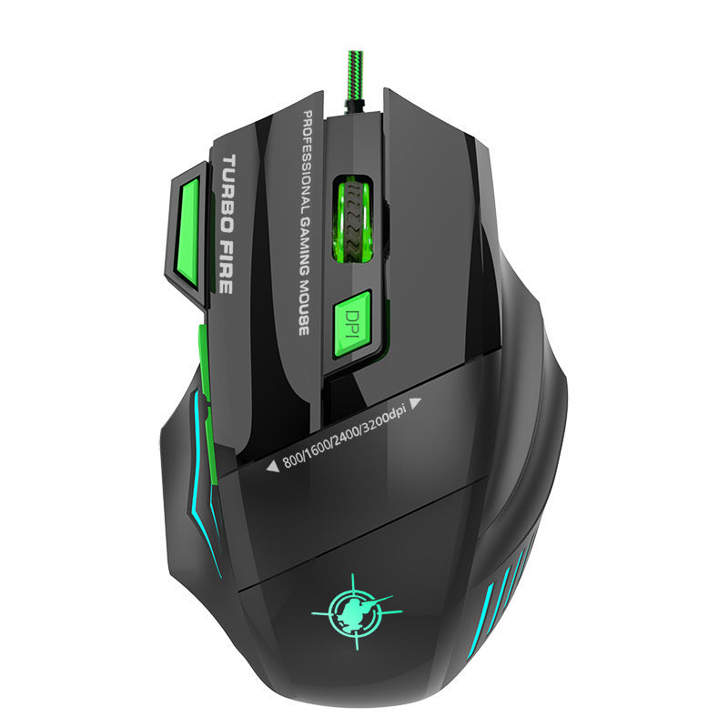 Hochpräzise Gaming-Maus mit Anpassbarem Dpi und Rgb-Beleuchtung Brehn