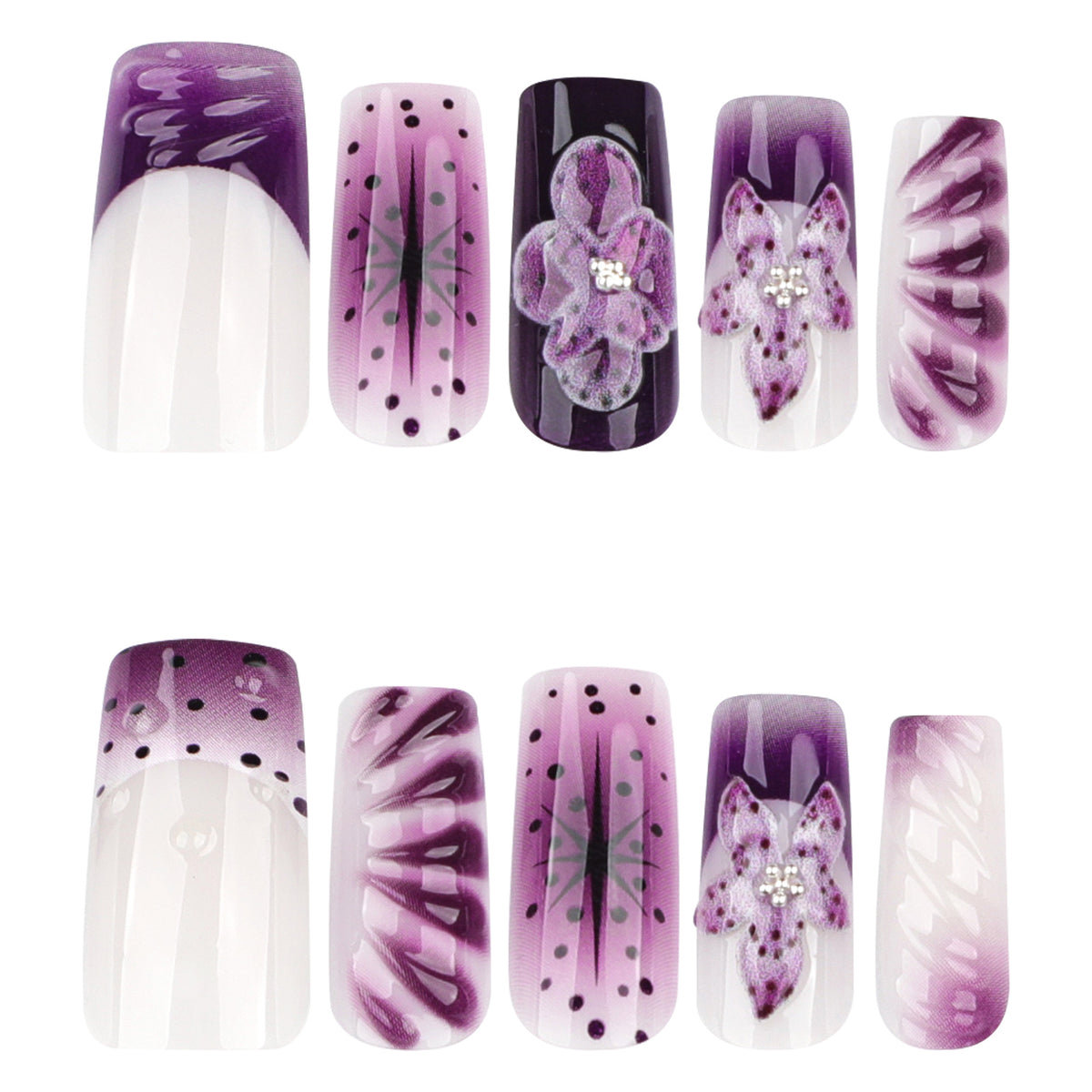 Kunstvolle Nagelverlängerungen mit zeitgenössischem Design und exquisite Details Brehn