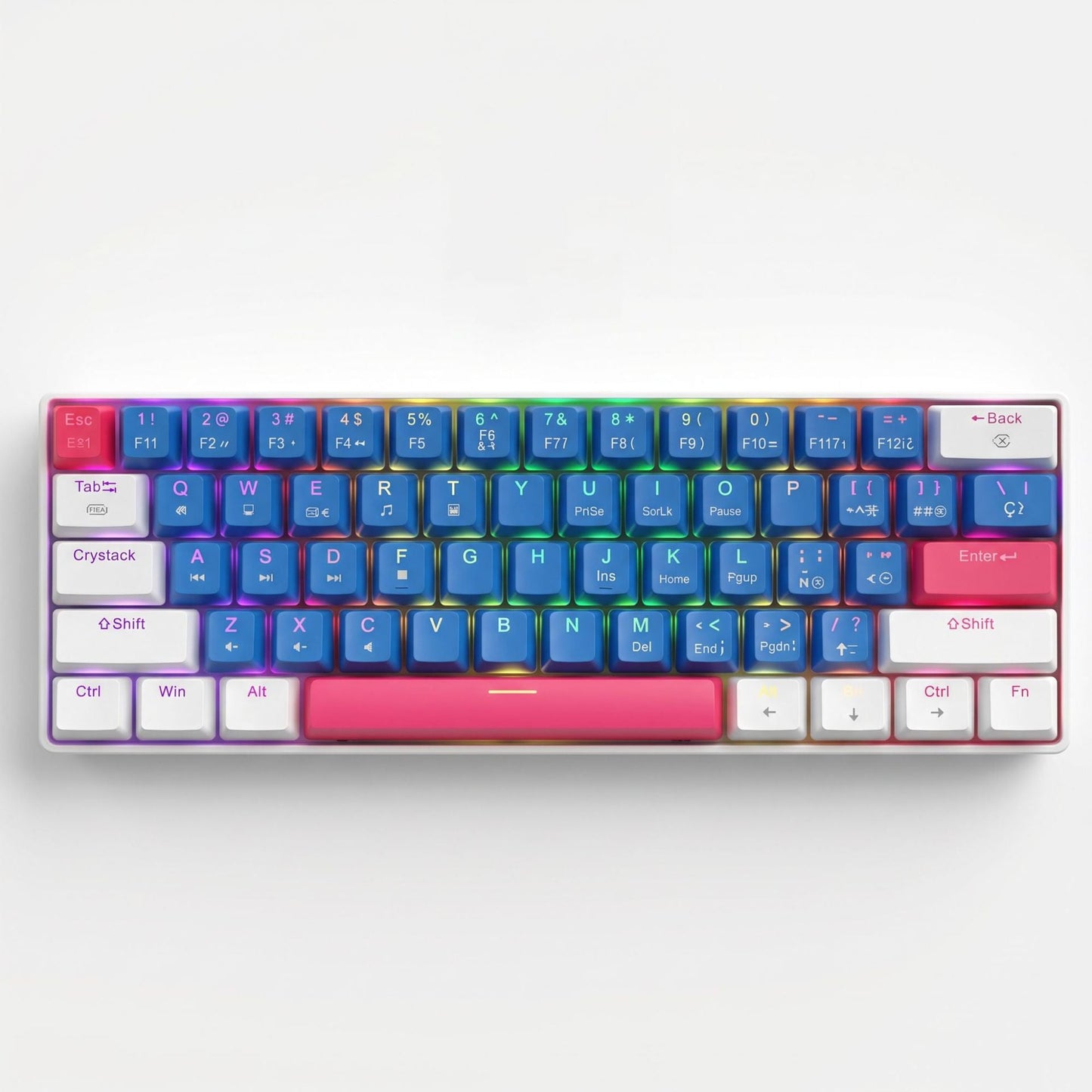 Kompakte kabelgebundene RGB mechanische Gaming-Tastatur Brehn