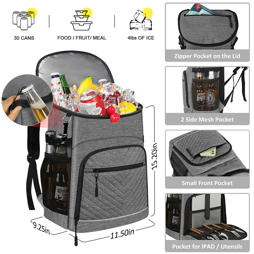 Damen Isolierte Rucksack-Kühltasche mit praktischen Außentaschen Brehn