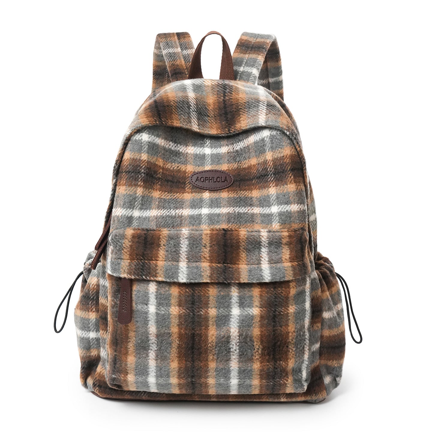 Gemütlicher karierter Schulrucksack Brehn