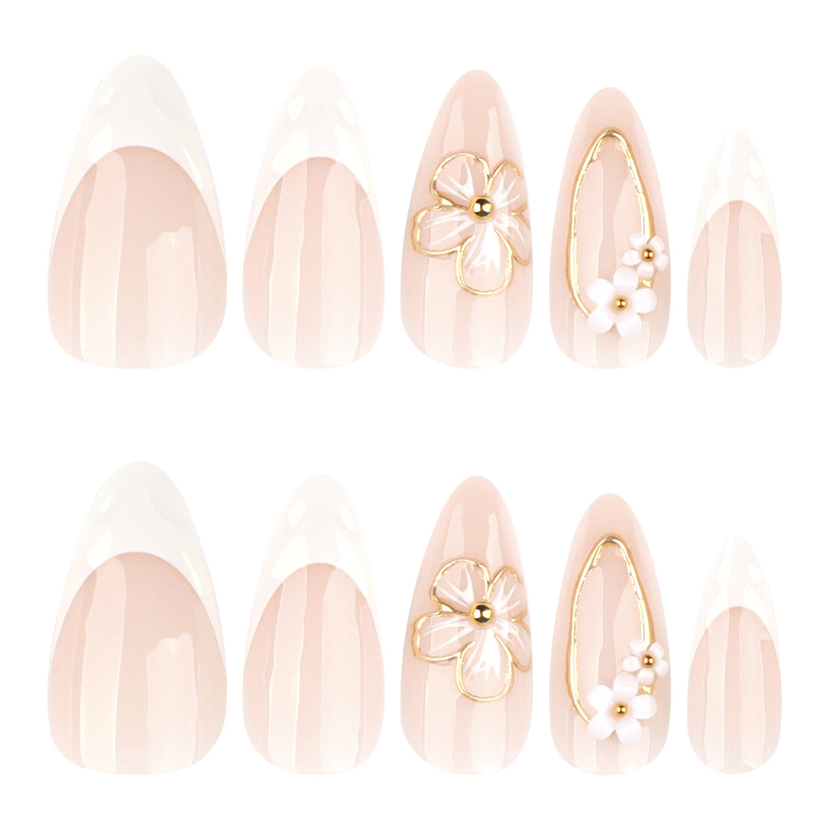 Elegante und kunstvoll verzierte Stiletto-Nägel Brehn