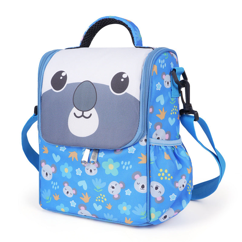Niedlicher Tierdesign isolierter Lunch-Rucksack