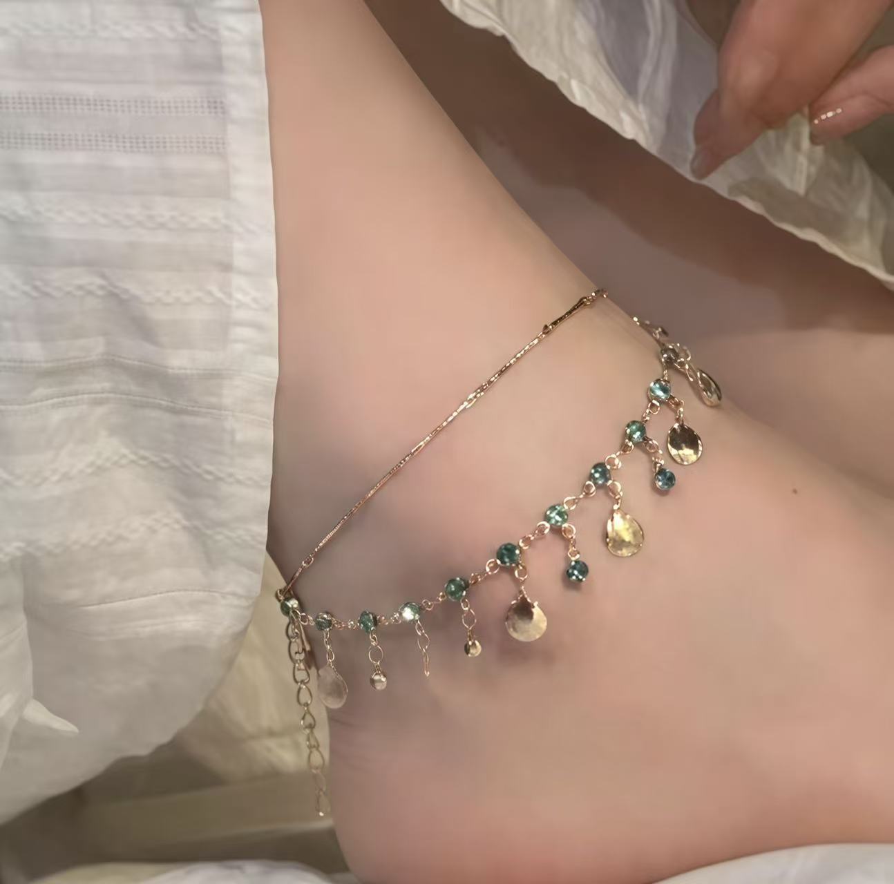 Elegante Edelsteinkette Brehn