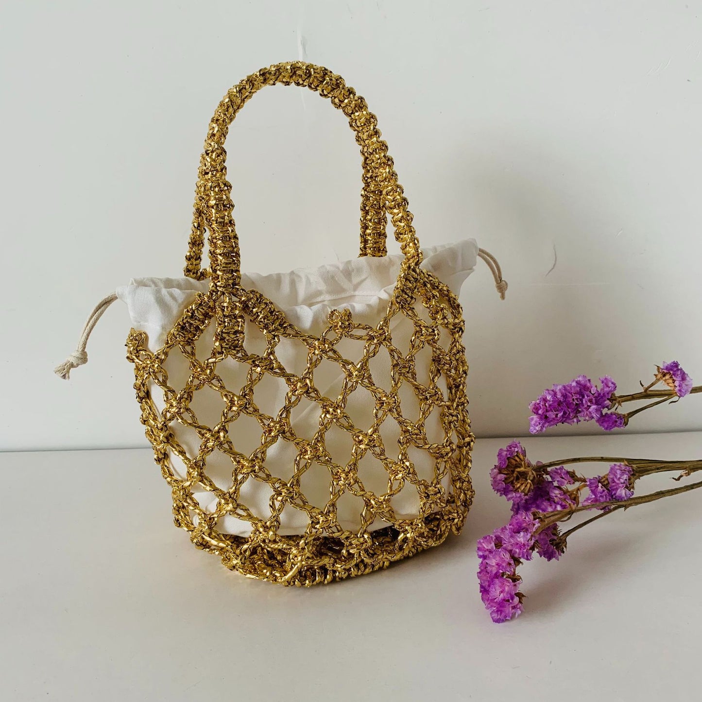 Netz-Shopper-Tasche mit Innenfutter Brehn