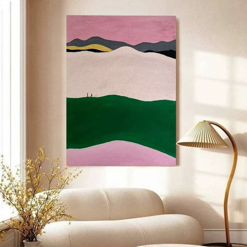 Künstlerische Landschaft gerahmt