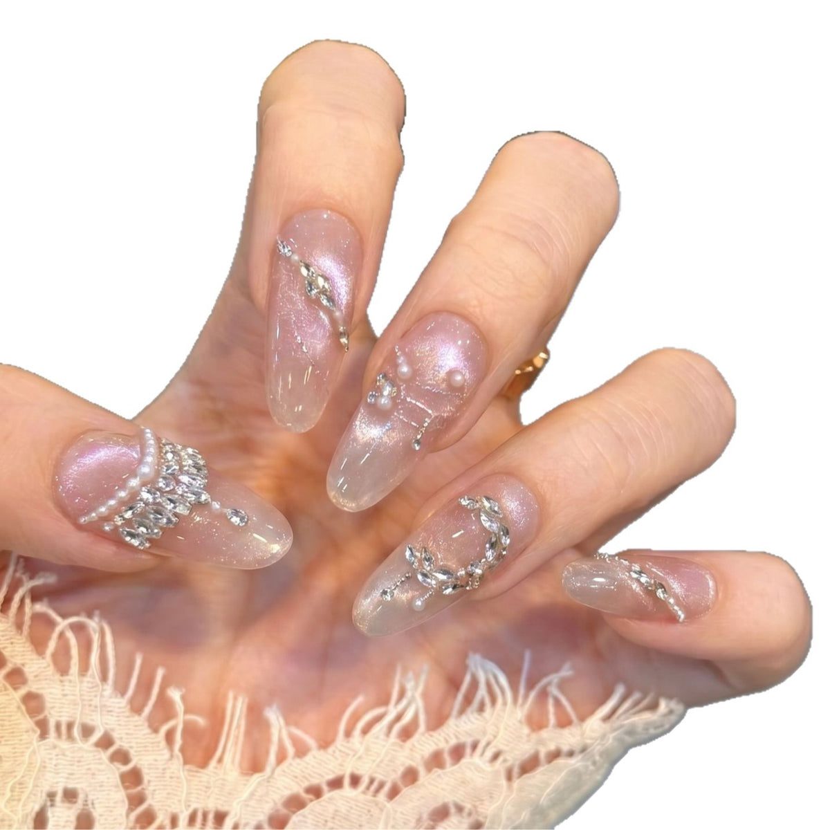 Künstlerisches Stiletto-Nagelkunst-Design Brehn