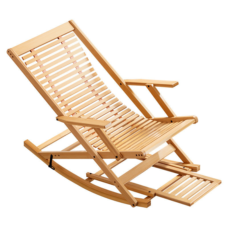 Hochwertiger Relaxsessel Mit Klappbarem Design Und Robustem Holzgestell Brehn
