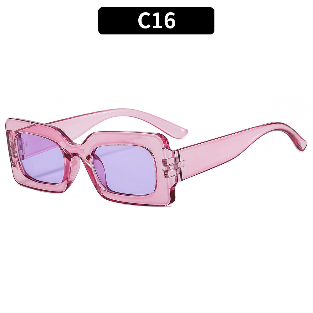 Stylische Retro Quadratische Sonnenbrille
