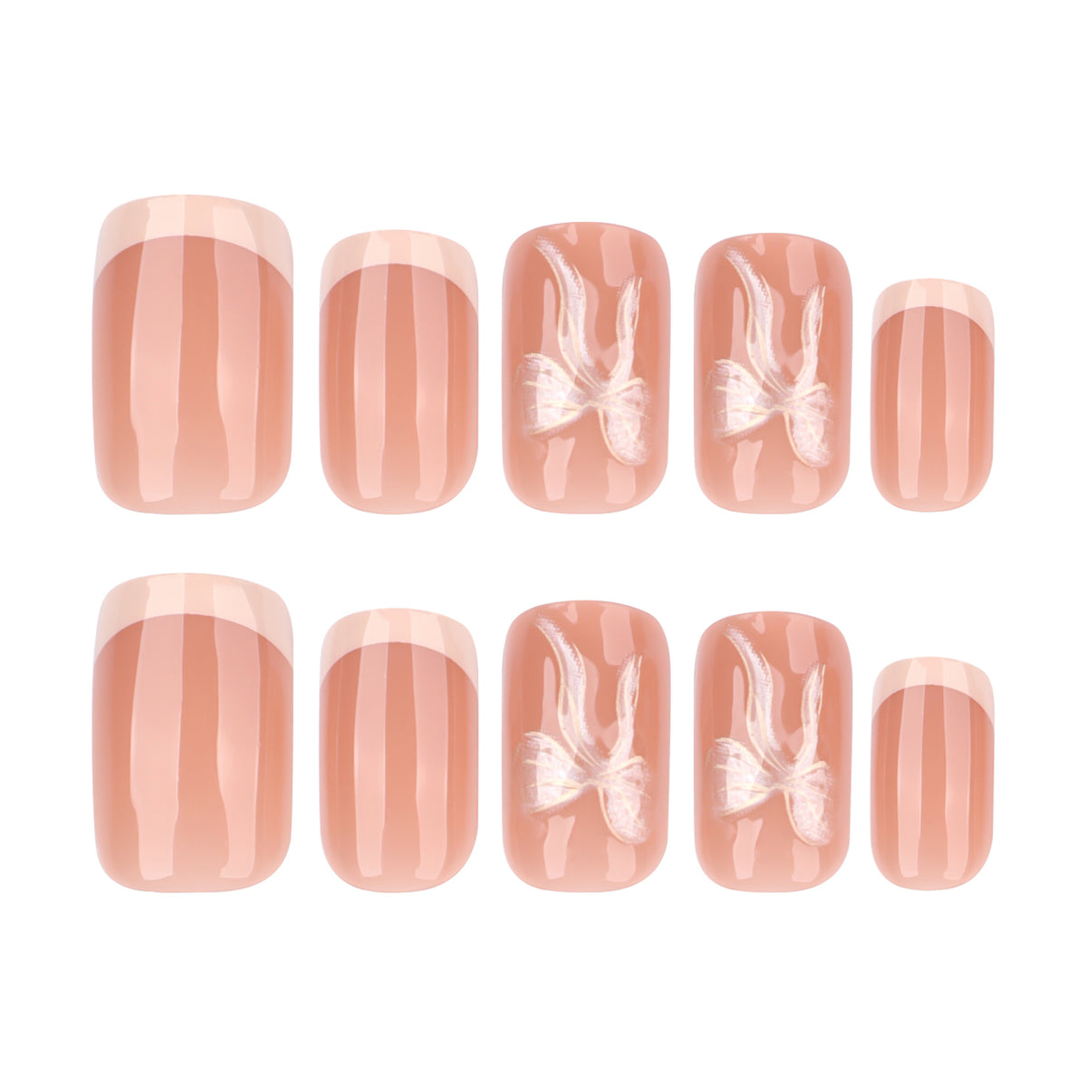 Künstliche Nagelkunst mit zartem floralen Design Brehn