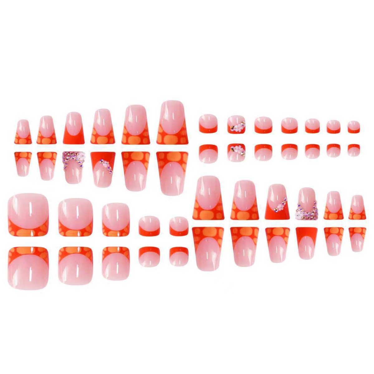 Luxe dekorative Press-On-Nagelverlängerungen Brehn