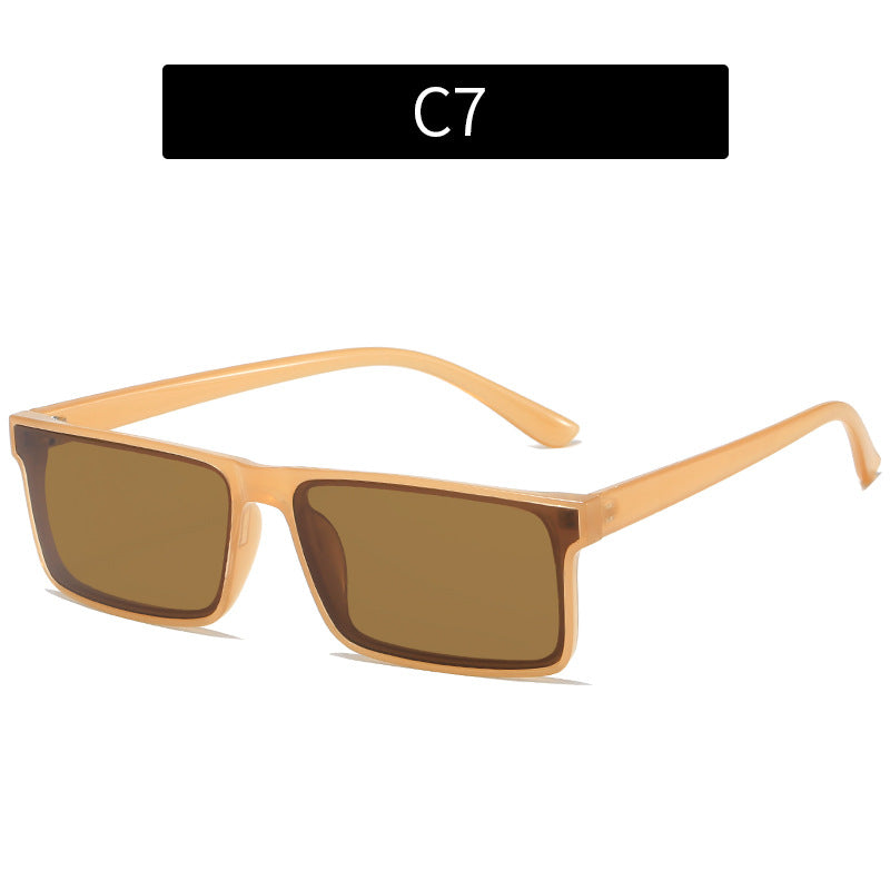 Eleganter Look Vintage-inspirierte quadratische Rahmen Sonnenbrille