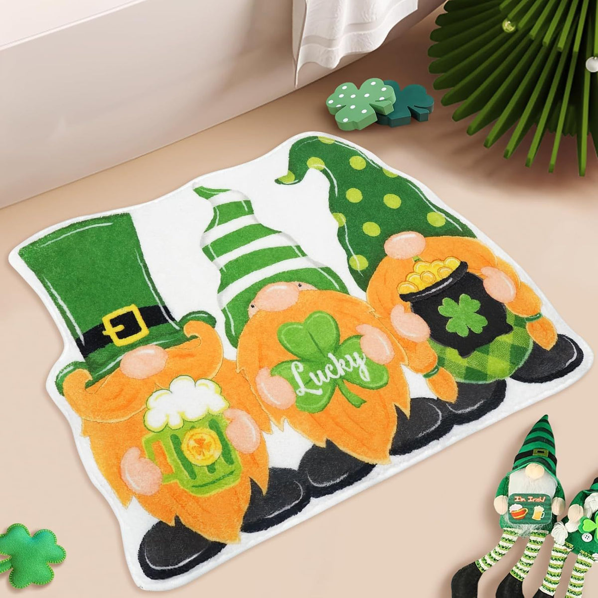 St. Patrick's Day Themen Plüsch-Badematte