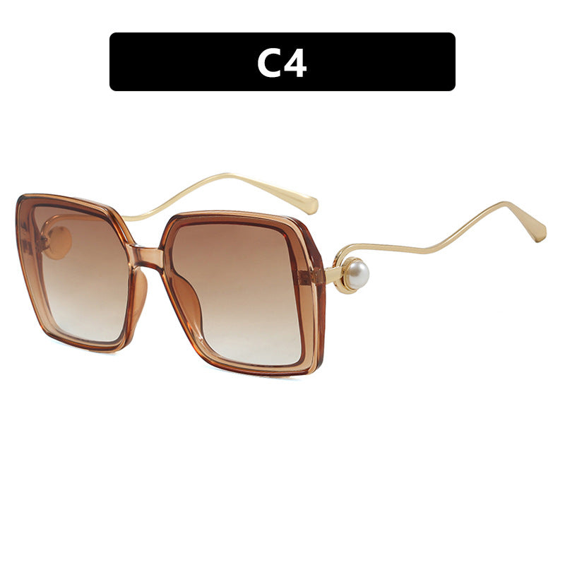 Damen modische quadratische Brille mit elegantem Metallrahmen und einzigartigen Akzenten Brehn