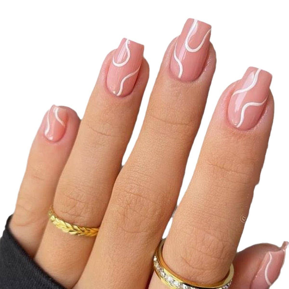 Künstlerisches Wellendesign Nagelkunst Brehn