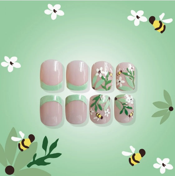 Blumenmuster Acryl-Nagelkunst-Verstärkungen Brehn