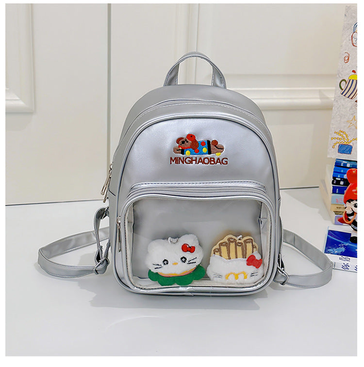Süßer Plüsch-Charakter Mini-Schulrucksack