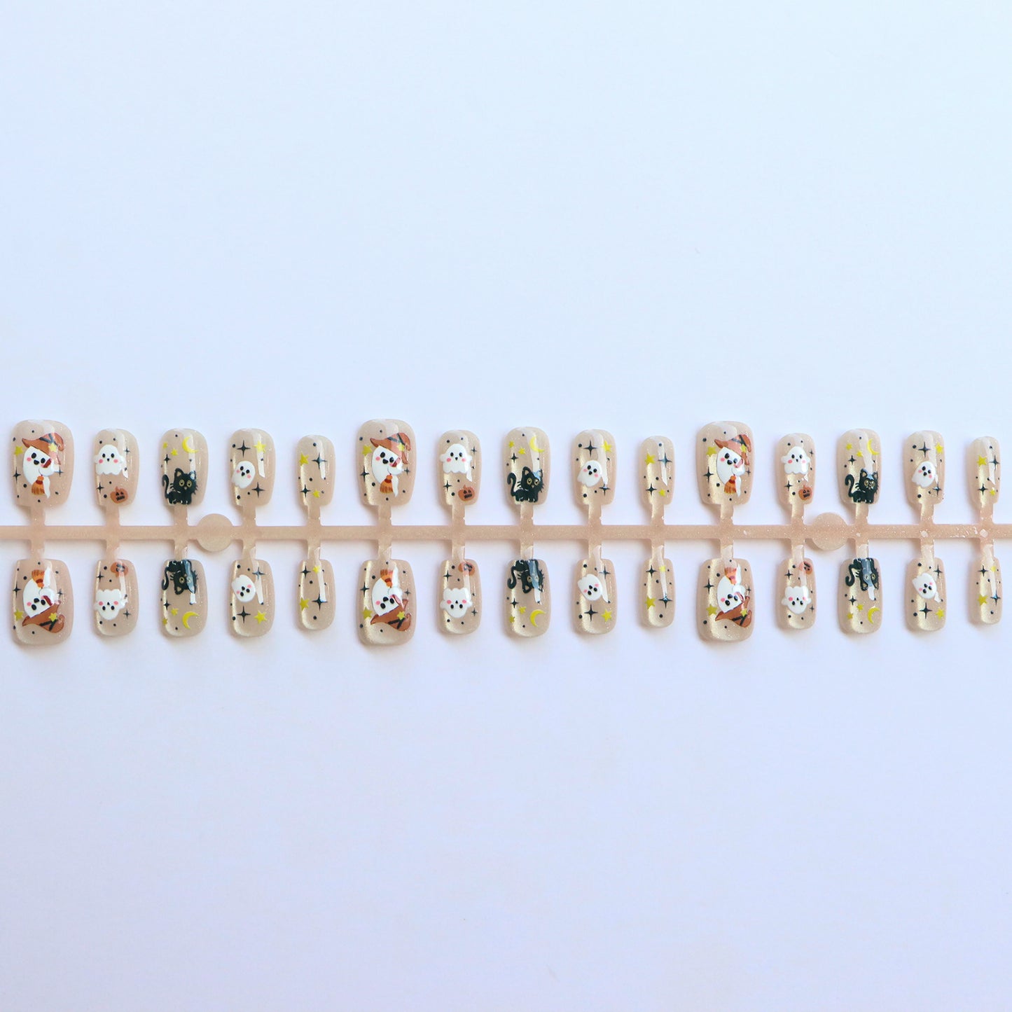 Halloween-Themen Press-On Nagelkunst Set Brehn