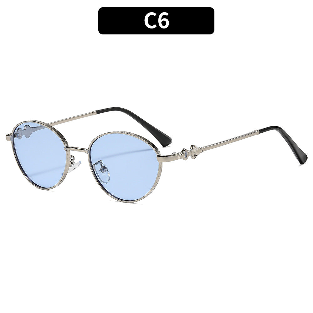 Künstlerische ovale Rahmen-Sonnenbrille