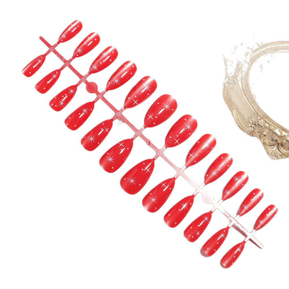 Glänzendes Stiletto-form Press-On Nagelset Brehn