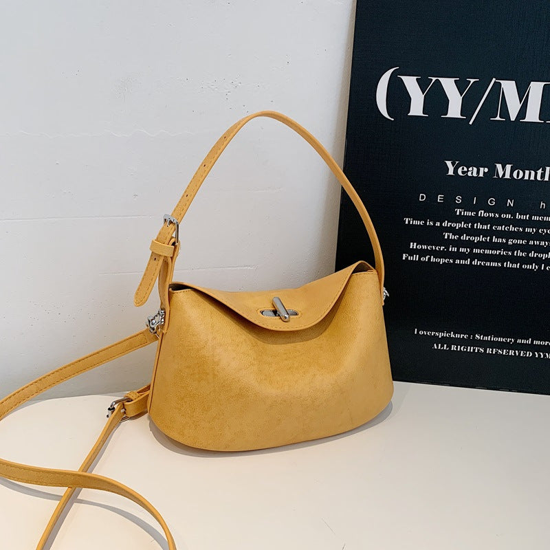 Elegante Soft-Suede Schultertasche Brehn