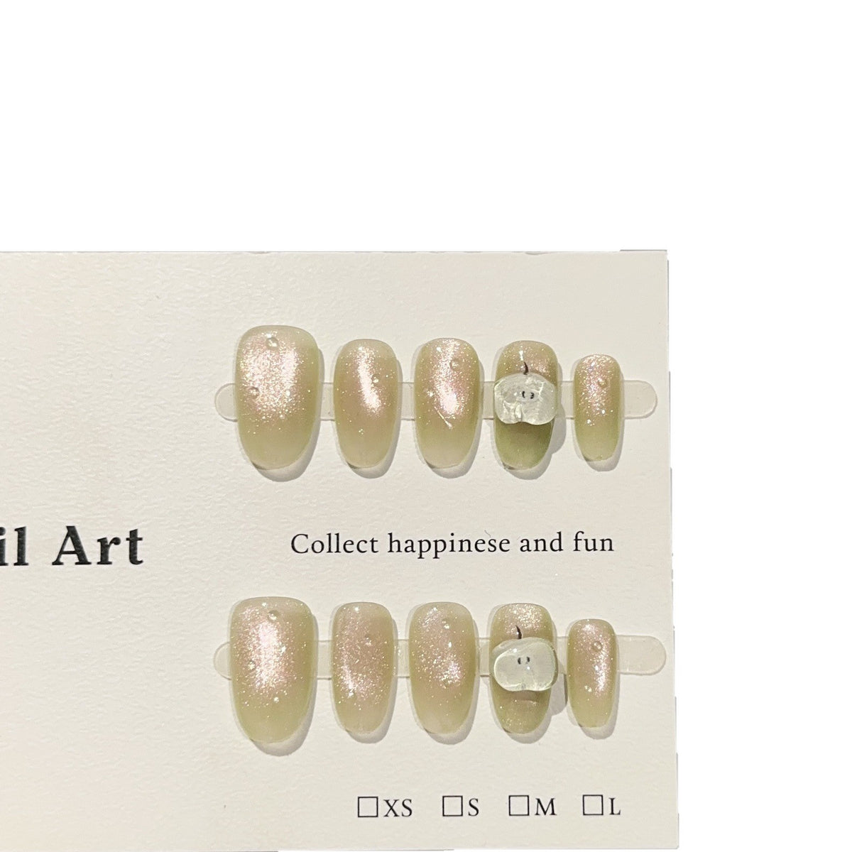 Elegantes Glitzer-Press-On-Nagelkunst-Set