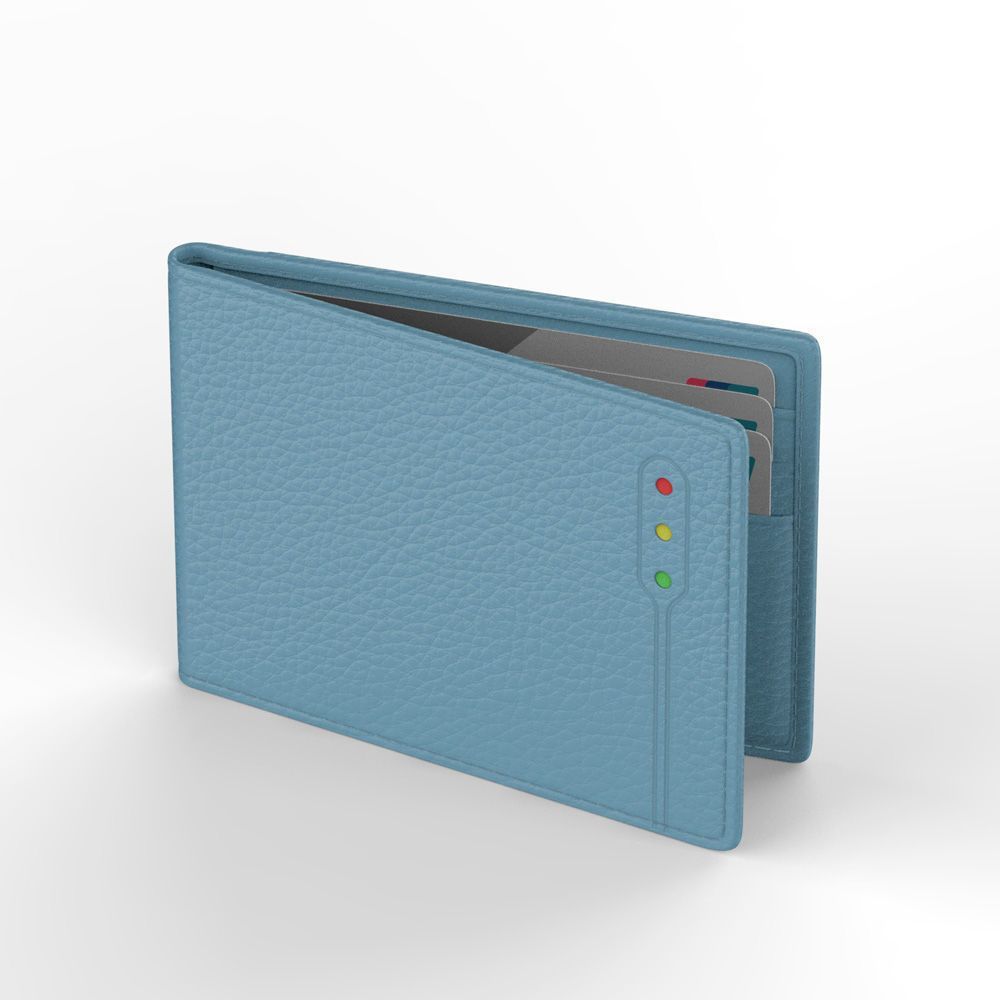 RFID-blockierende Leder-Kartenhalter Brehn