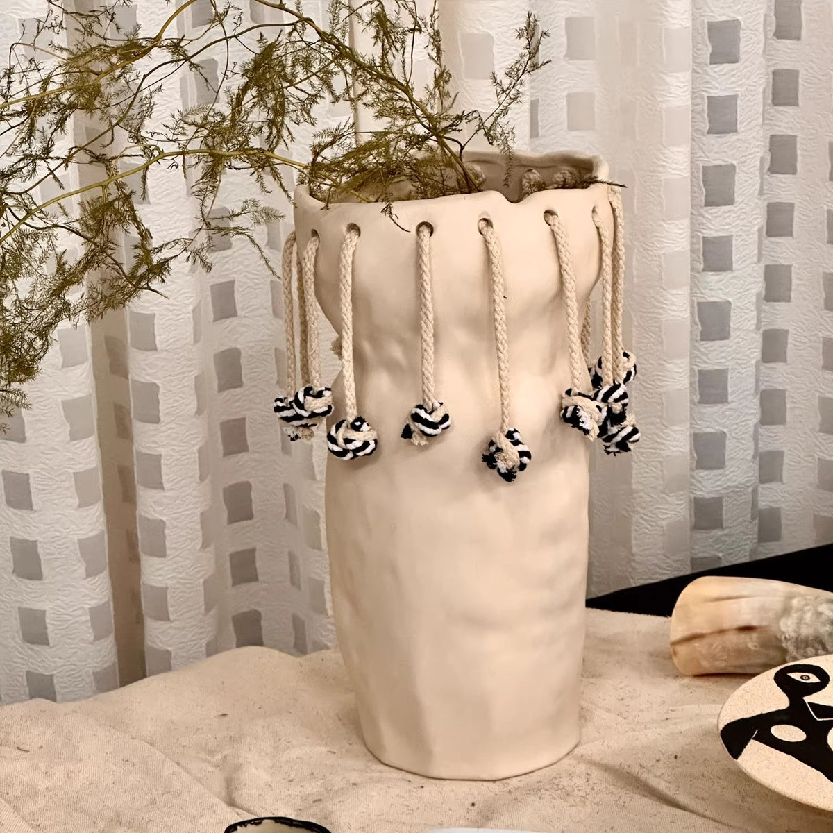 Dekorative handgefertigte Keramikvase