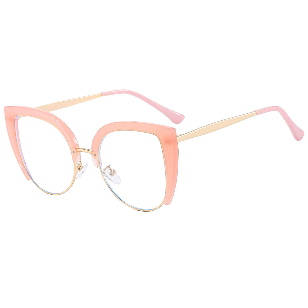 Damen Modische Cat-Eye Brille aus Kunststoff mit Metallakzenten Brehn