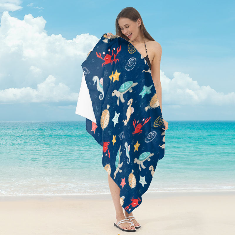 Strandtuch mit maritimem Sternenmotiv Brehn