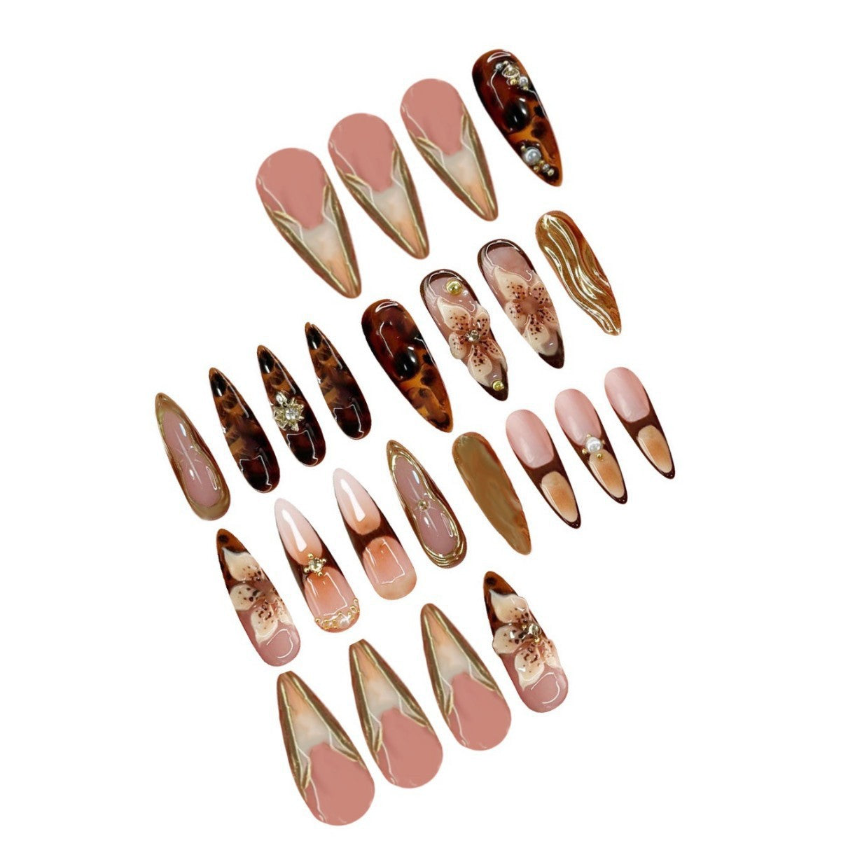Künstlerische Stiletto-Nagelkunstverlängerungen Brehn 1787913603
