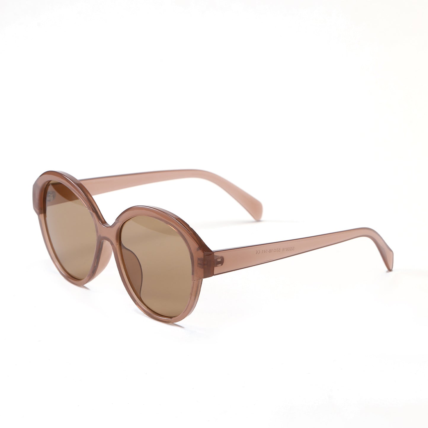 Damen runde modische Sonnenbrille mit auffälligem Leopardenmuster Brehn