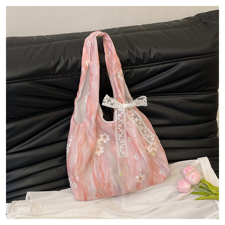 Elegante floral bedruckte Schulter Tote Bag Brehn