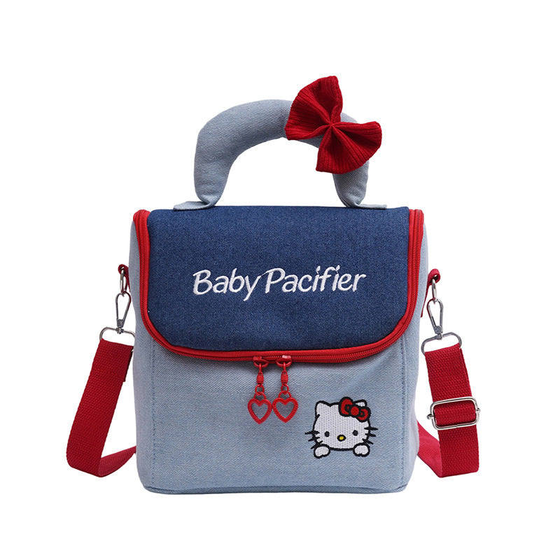 Stylische Denim Schnuller Tasche Brehn